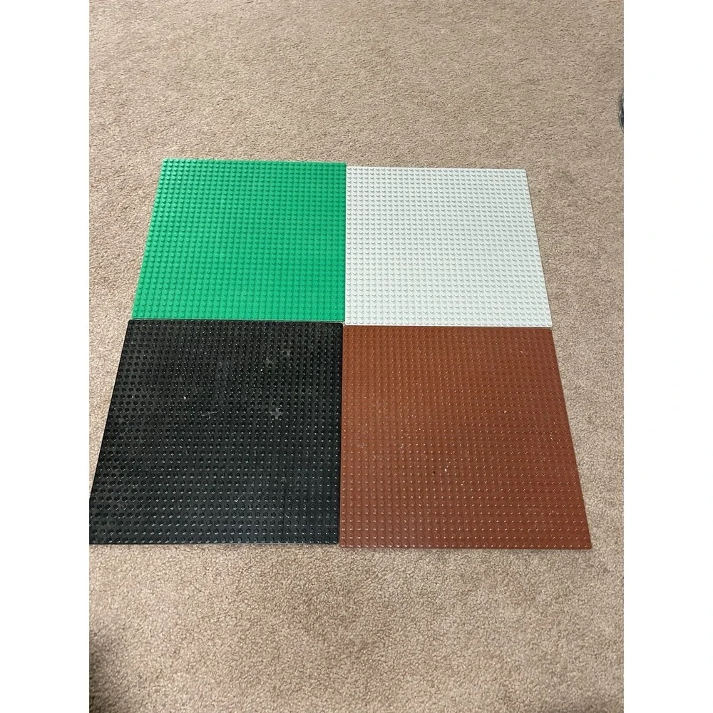 4 LEGO Compatible Heavy Duty Base Plates 10